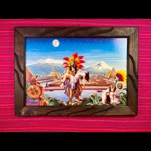 Cuadro Mexicano de Madera Rústico